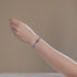 Sapphire | Silver | Firefly Glass Clover Essence Bracelet